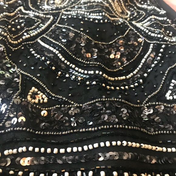 Black sequin tank top - Picture 2 of 2